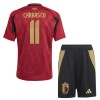 Maillot de Supporter Belgique Carrasco 11 Domicile Euro 2024 Pour Enfant